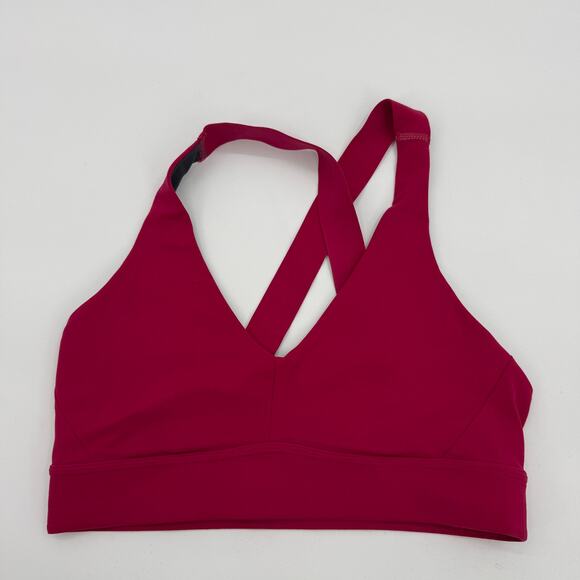 PRANA Layna Yoga Gym Sports Bra Size S Pink Light Support Pullover - Picture 1 of 4